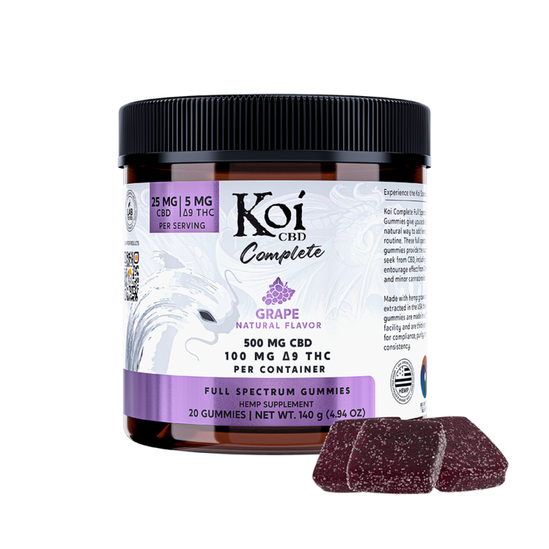 KOI - Grape Full Spectrum Gummies 600mg (20 pc)