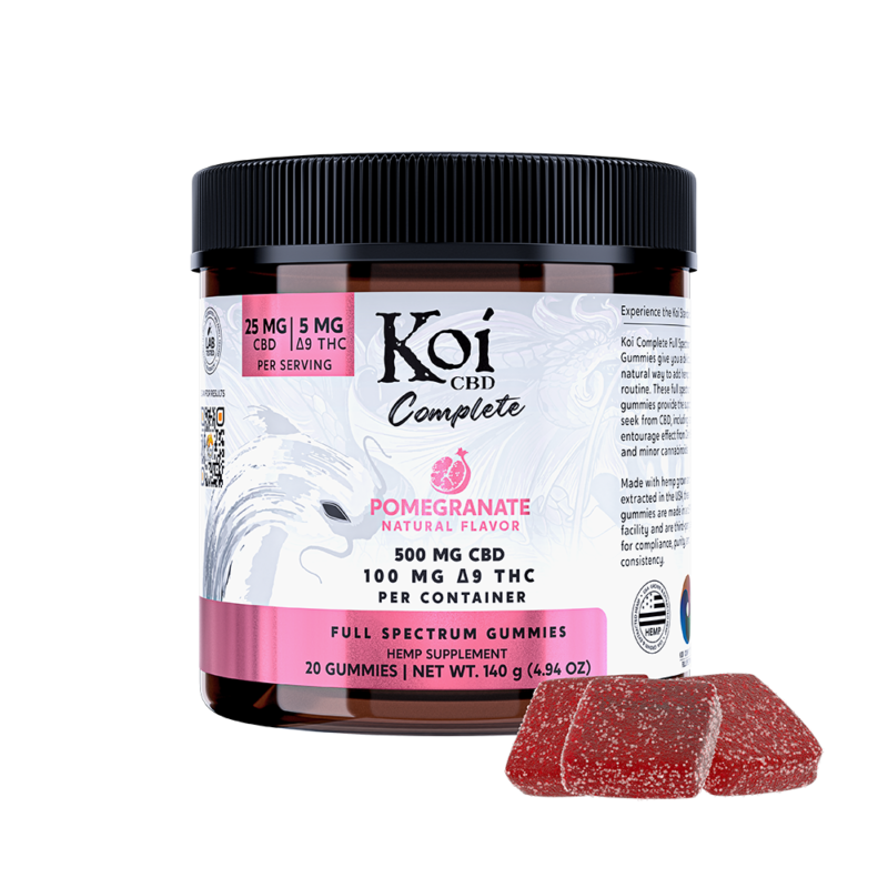 KOI - Pomegranate Full Spectrum Gummies 600mg (20 pc)