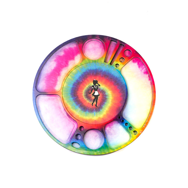 Blazy Susan - Tie Dye Spinning Rolling Tray